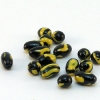 Beads - black and mustard