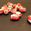 Beads - red and white